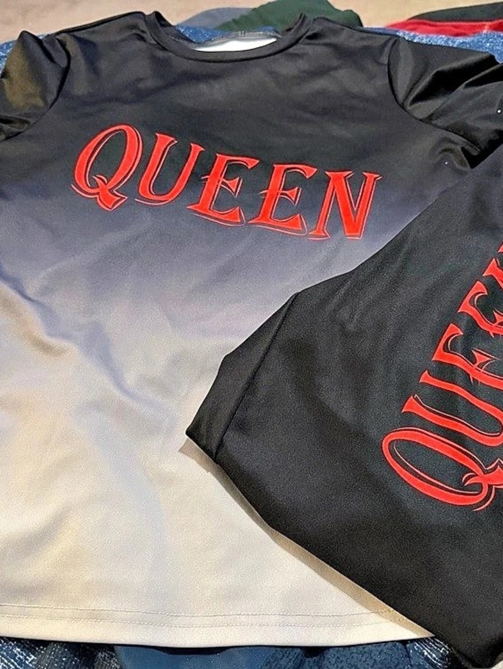 Women’s Queen Graphic matching outfit in Black & Gray